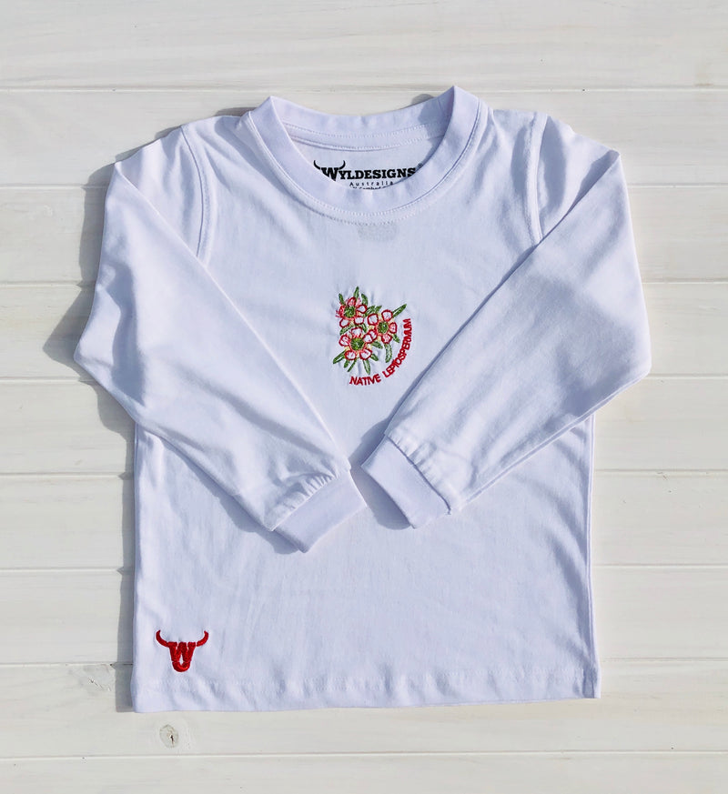 Native Leptospermum L/S Crewneck Shirt Girls