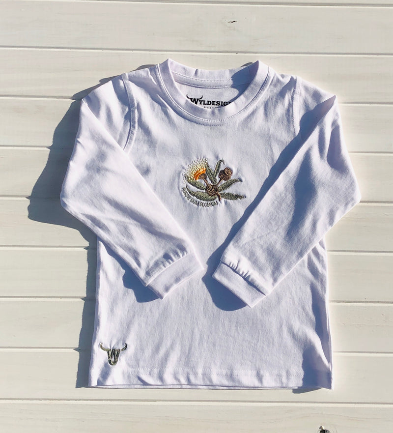 Aussie Gum Blossom L/S Crewneck Shirt Girls