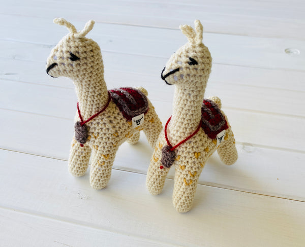 Rumma the Llama Knitted Rattle