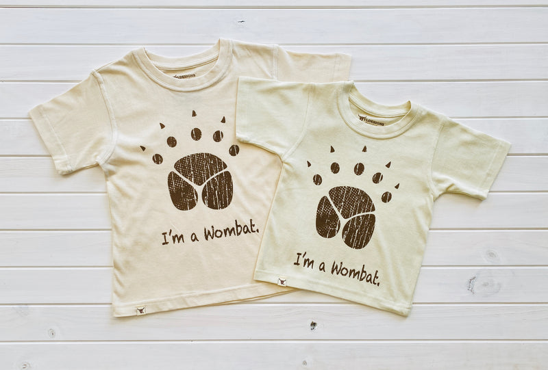 I'm a Wombat.1 Bone Crew Tee