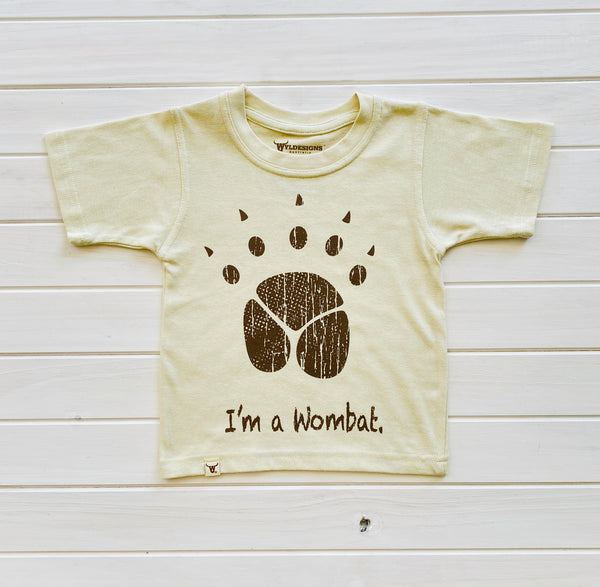 I'm a Wombat.1 Bone Crew Tee