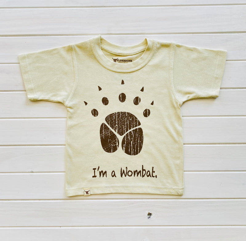 I'm a Wombat.1 Bone Crew Tee