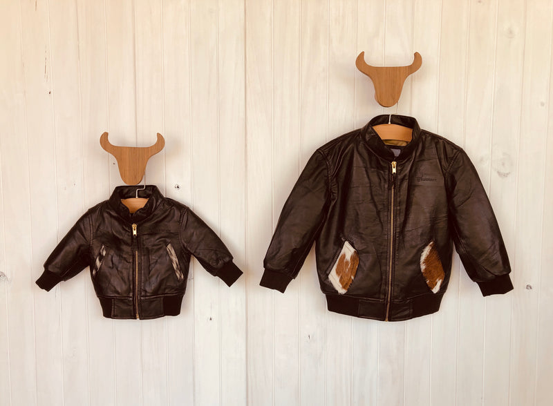 Roeben Bomber Brown Leather Jacket Bubs