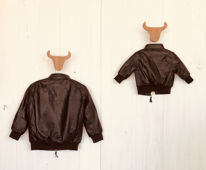 Roeben Bomber Brown Leather Jacket Bubs