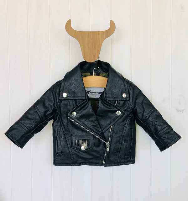 Robbie Moto Biker Leather Jacket Bubs