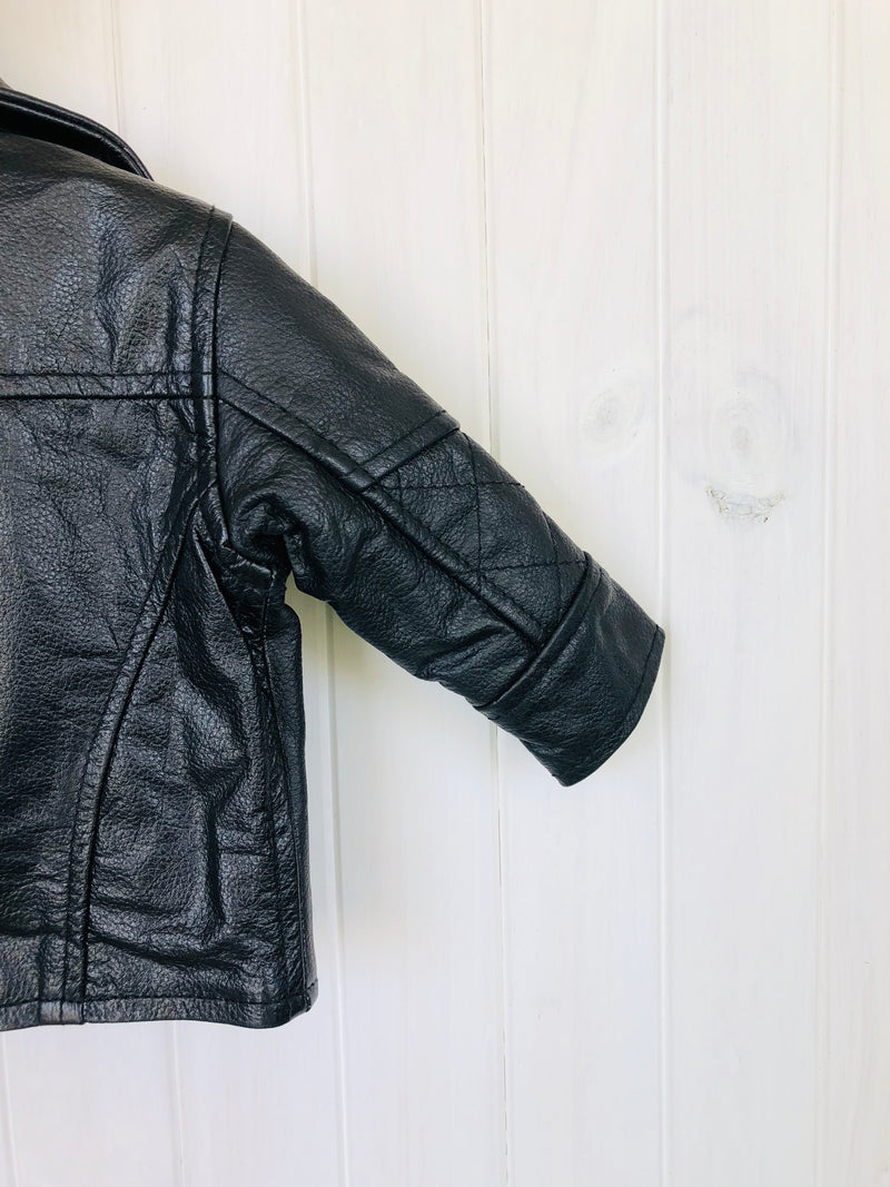 Robbie Moto Biker Leather Jacket Bubs