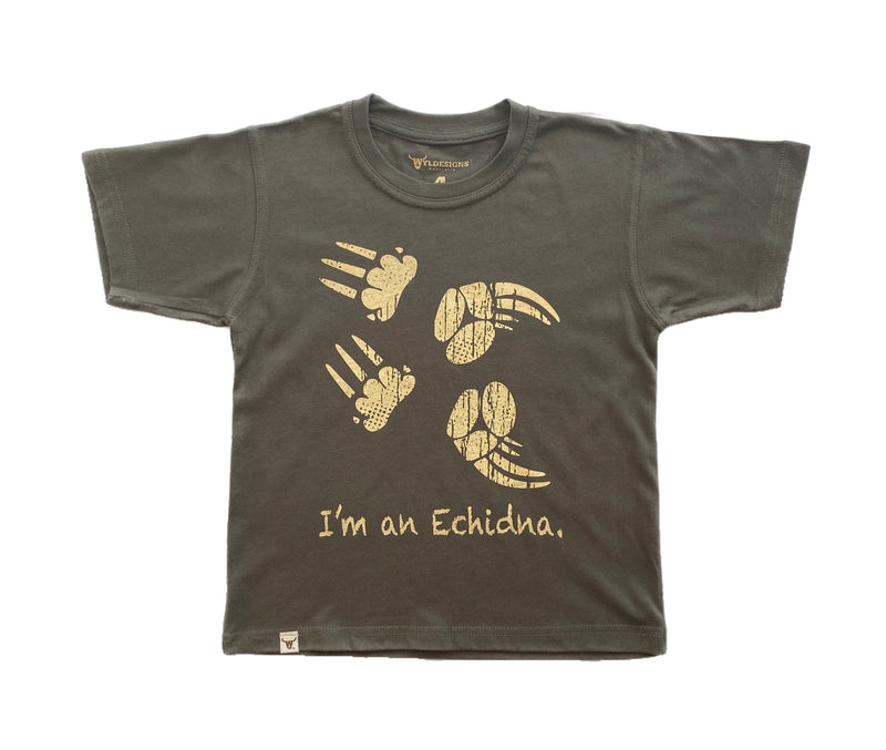 I'm an Echidna.2 Olive Crew Tee