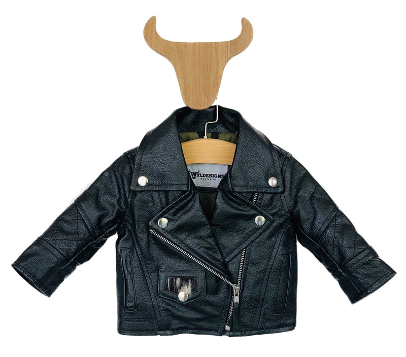 Robbie Moto Biker Leather Jacket Bubs