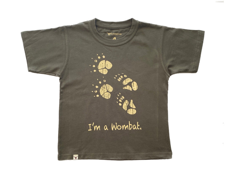 I'm a Wombat.2 Olive Crew Tee