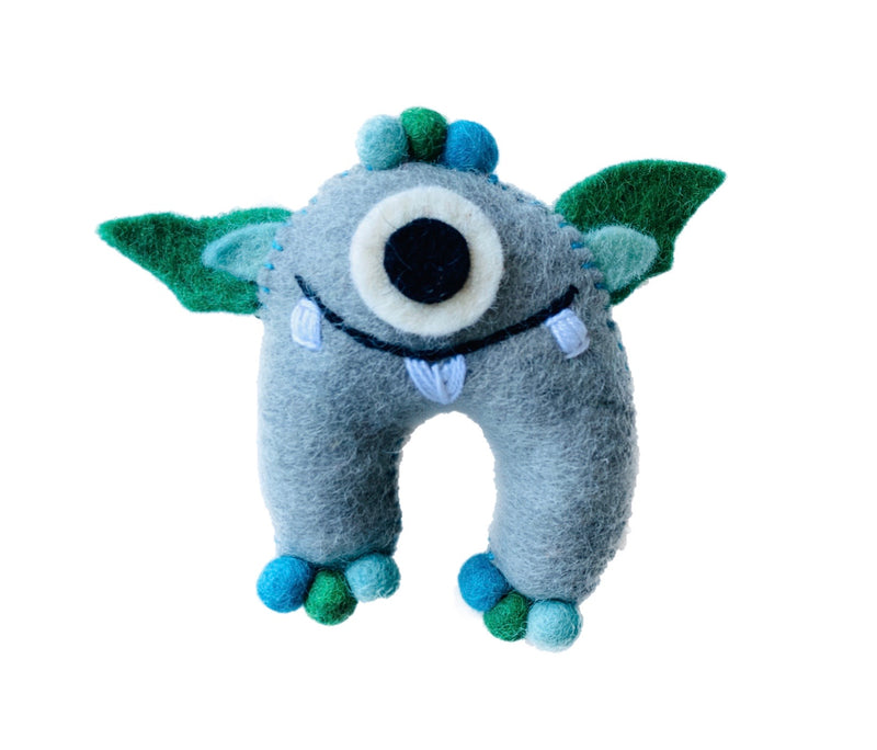 Rey the Grey Monster Munch Tooth Pillow